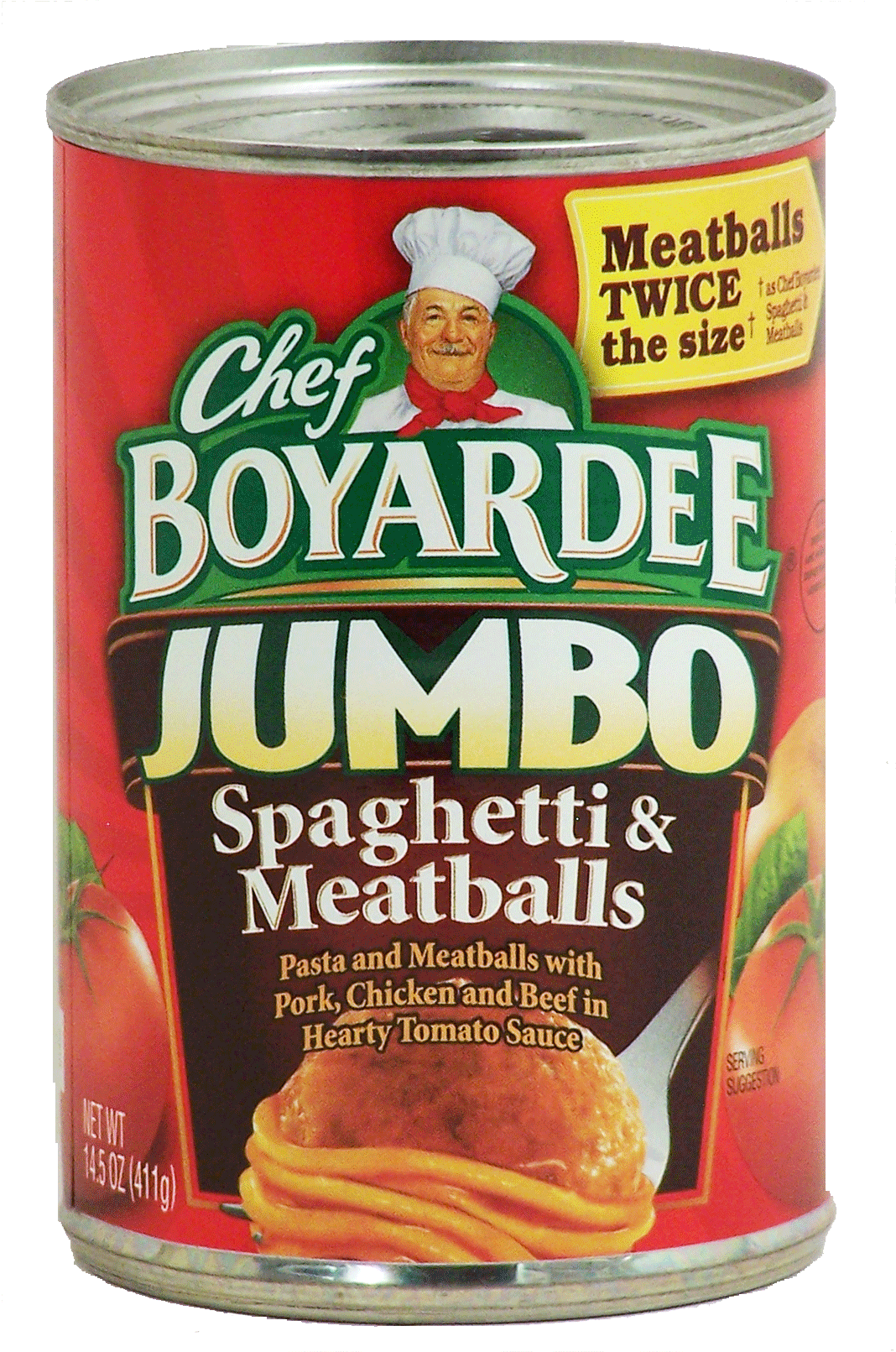 Chef Boyardee&nbsp;Jumbo Spaghetti & Meatballs&nbsp;In Hearty Tomato Sauce Full-Size Picture